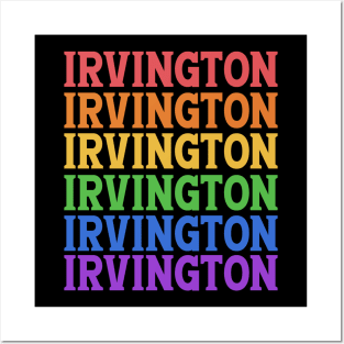 IRVINGTON COLORFUL TEXT Posters and Art